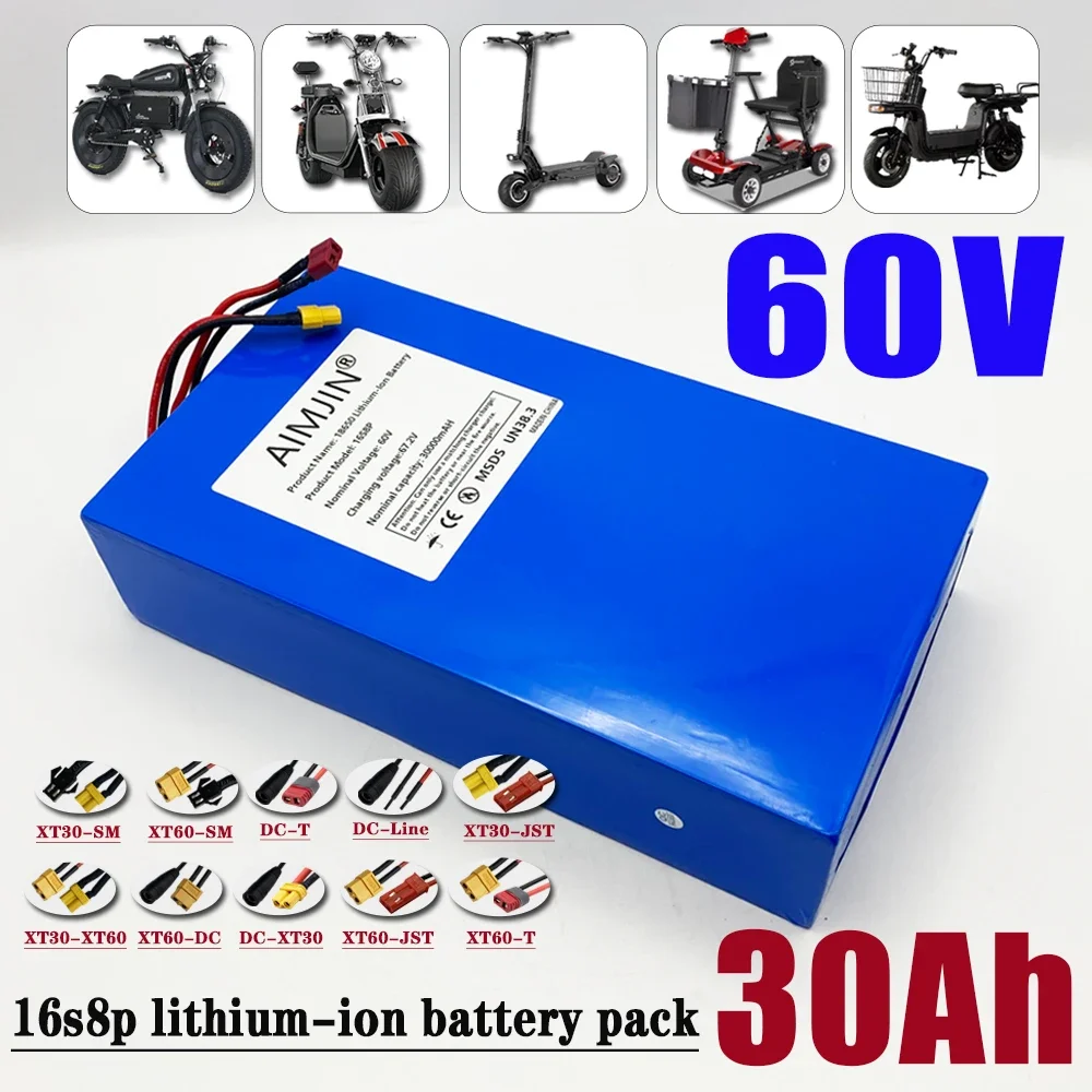 Литий-ионный аккумуляторный бл – обзор и цена 60V 30Ah Electric Scooter Battery